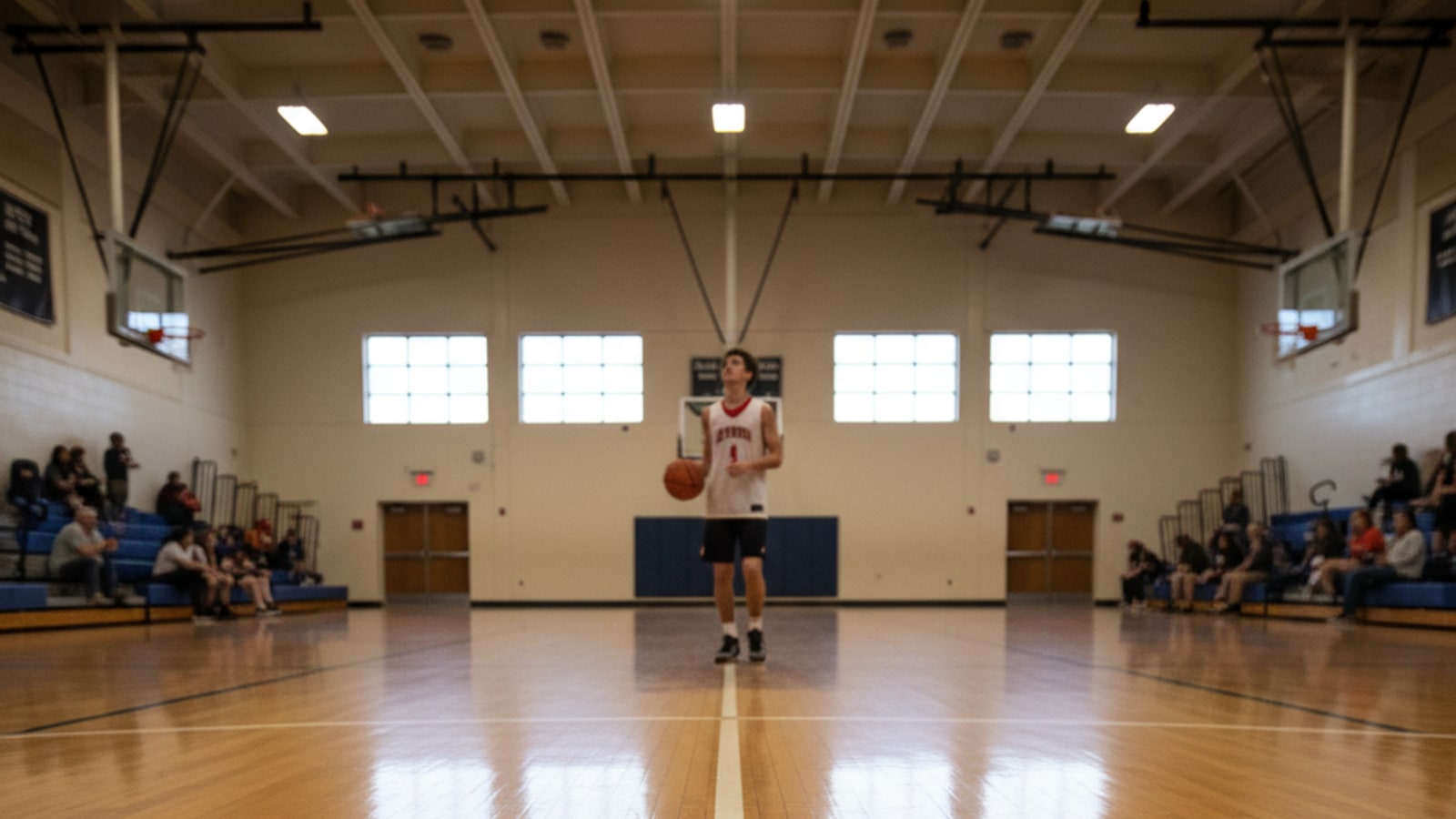 How tall is the foul line in high school basketball?
