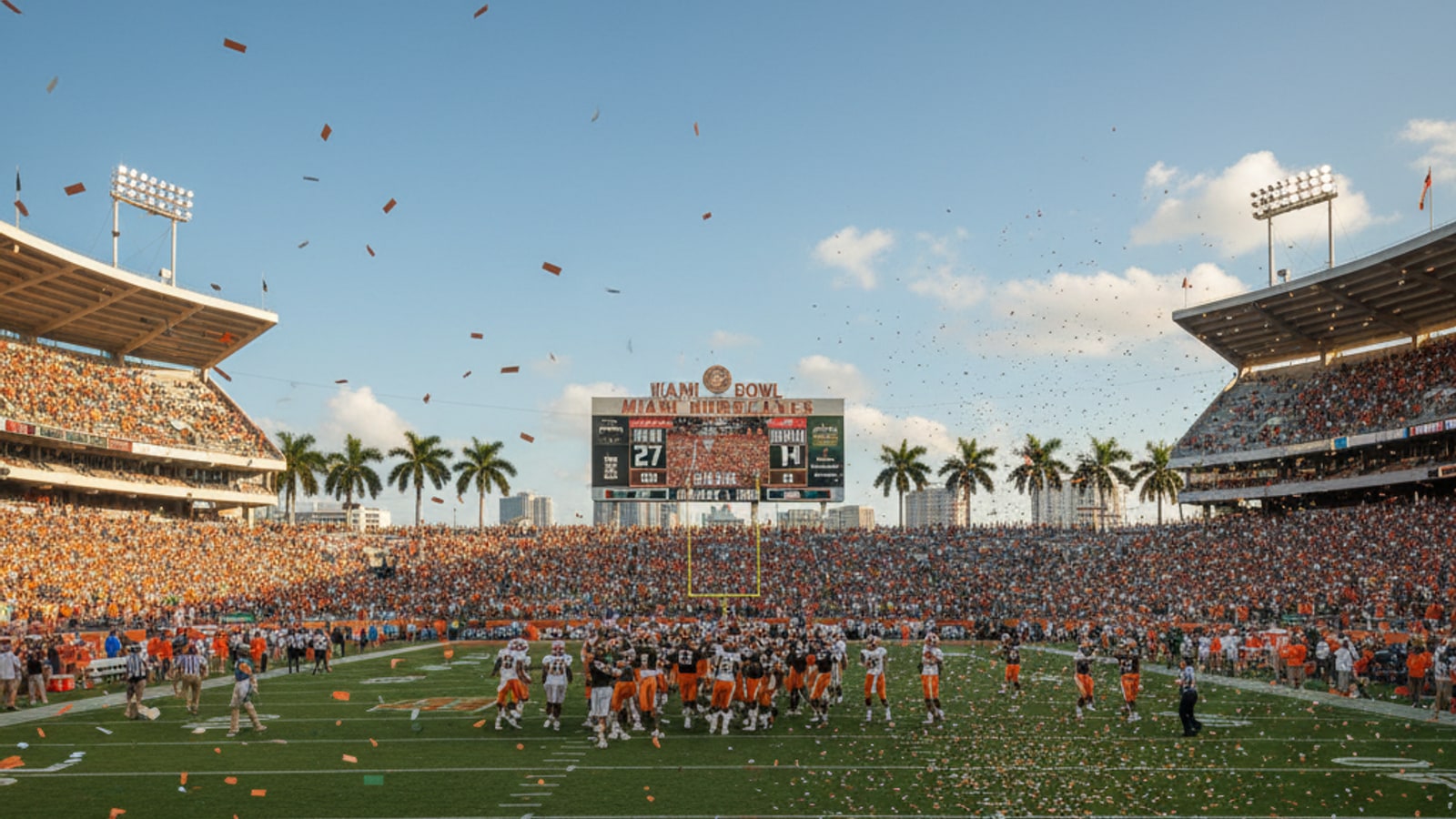 When did the Miami Hurricanes win the Orange Bowl?