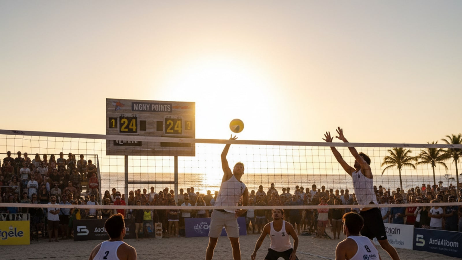 How many points are there supposed to be in a volleyball game?