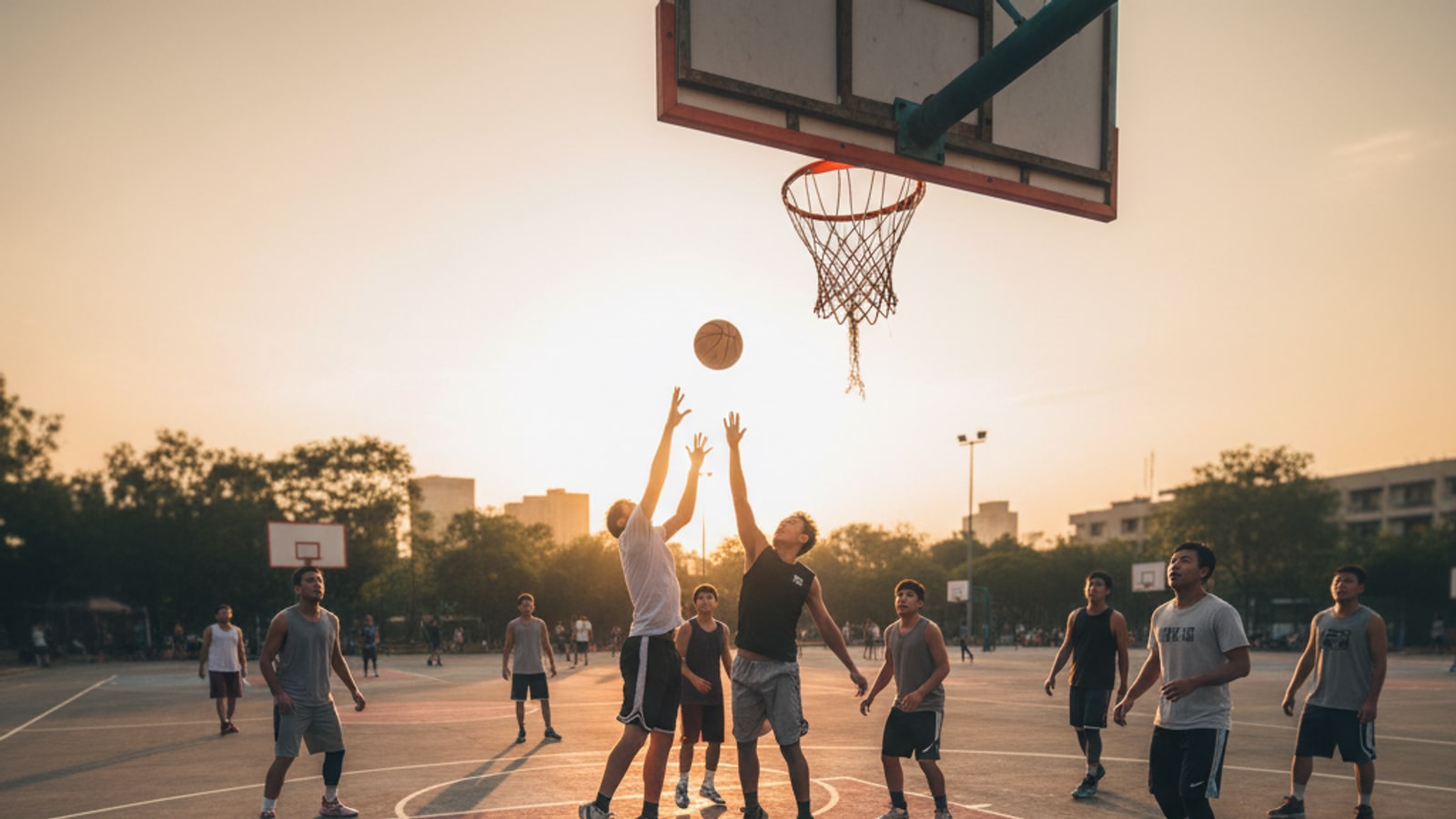 What does "top of the key" mean in basketball?
