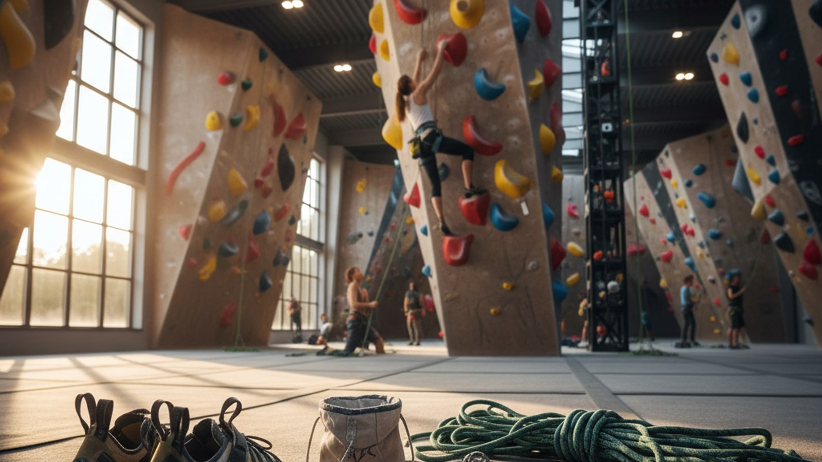 What equipment do you need for indoor rock climbing?