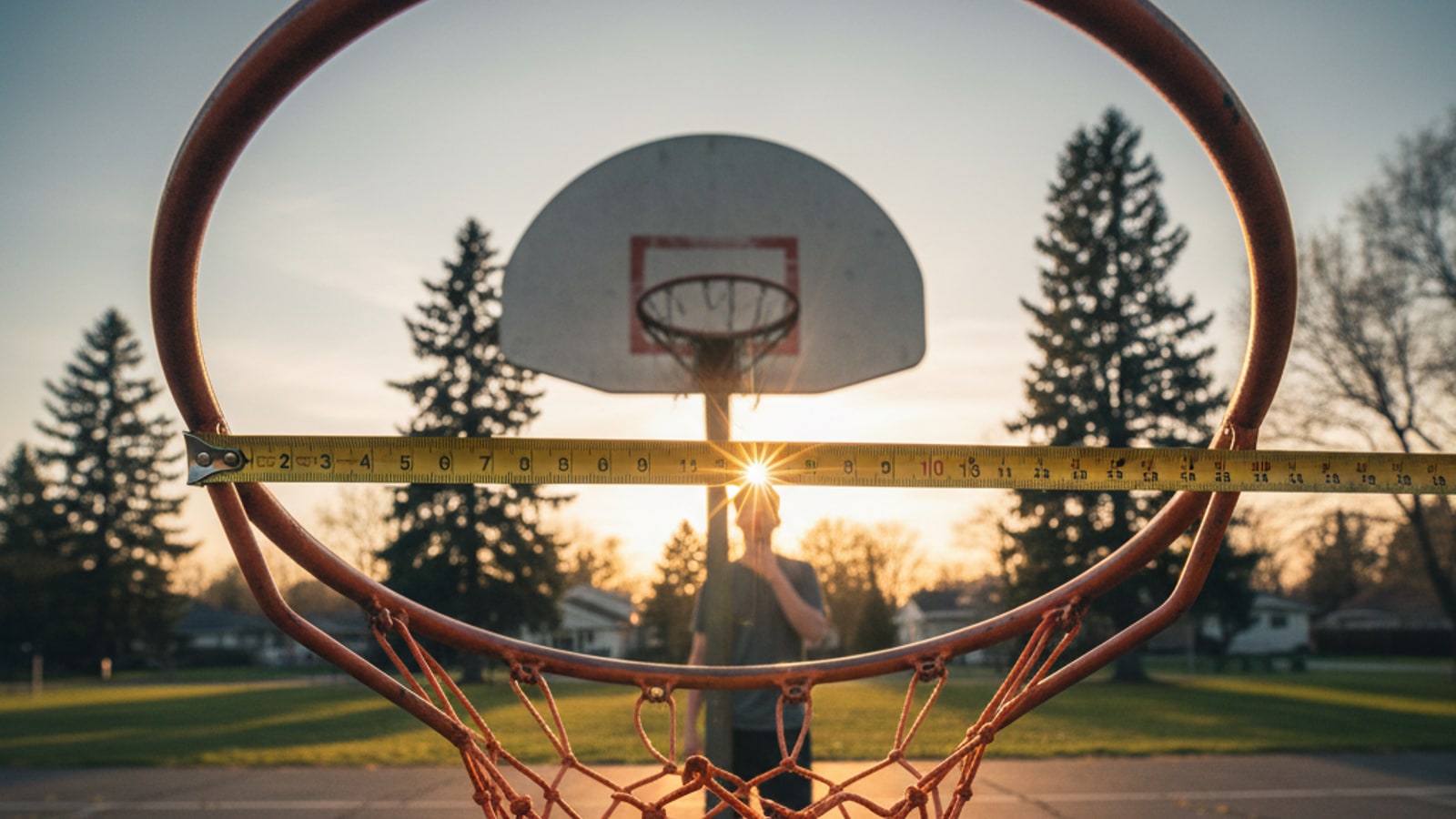 How big is a basketball rim's diameter?