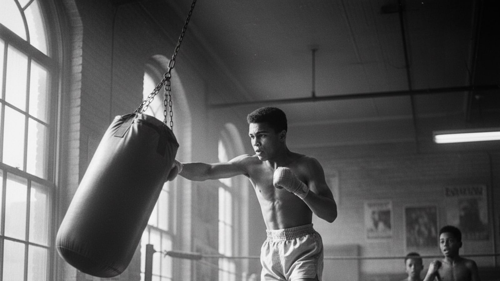 How old was Muhammad Ali when he got his first knockout?