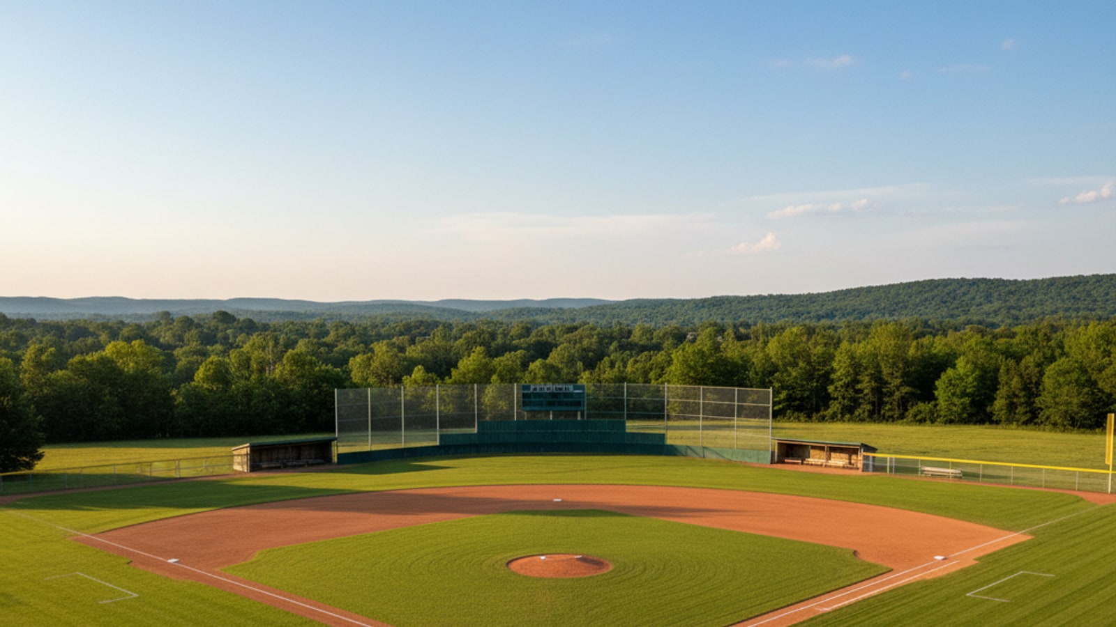 What is a baseball diamond area?