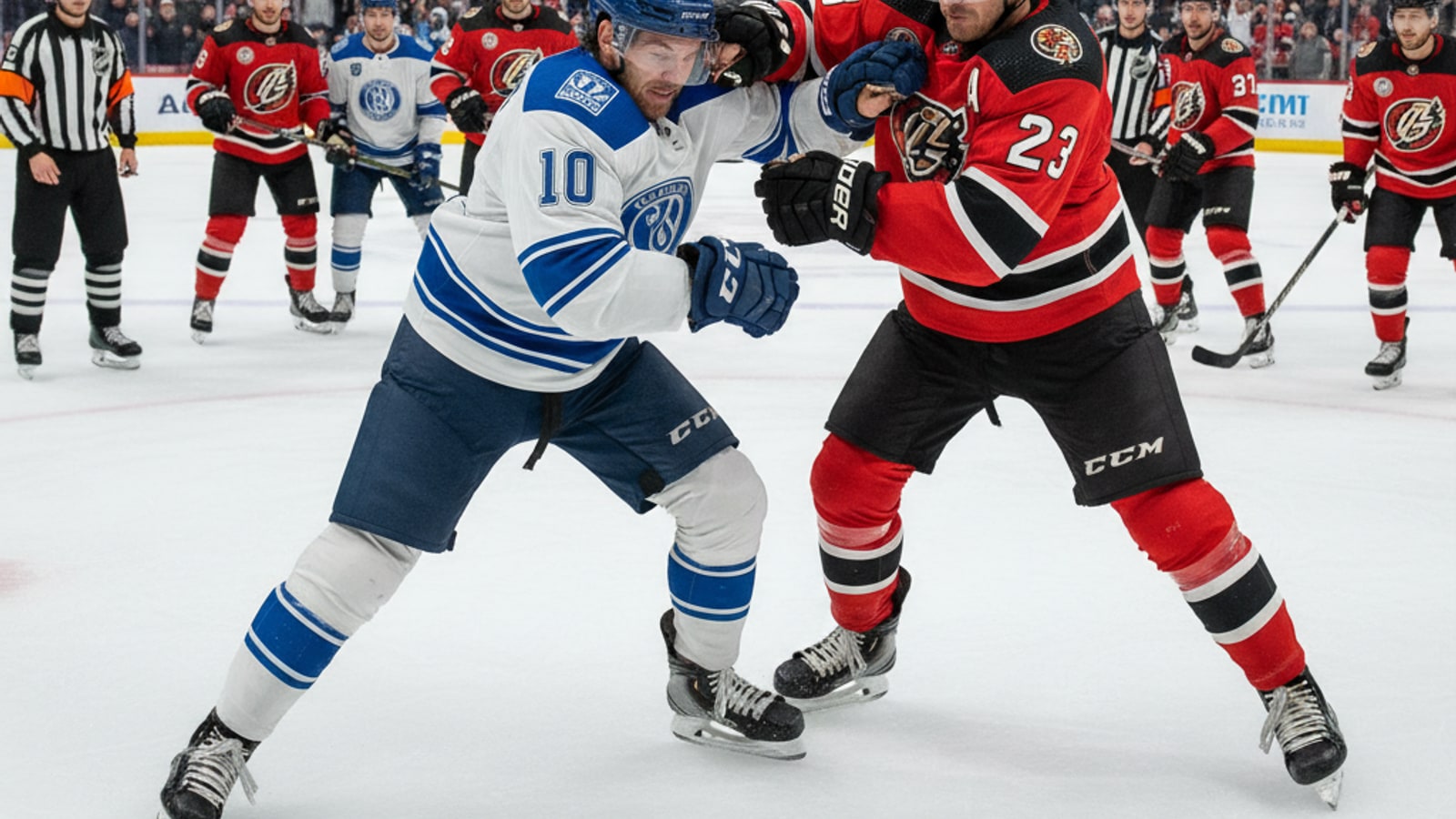 Can you be punched while leaning in NHL 19?