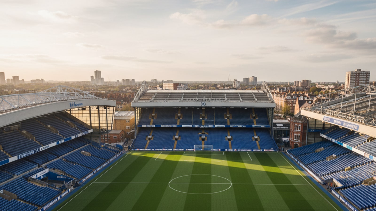 What are the names of the stands at Stamford Bridge?
