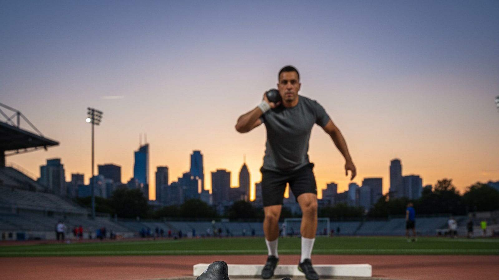 What are shot-put shoes called?