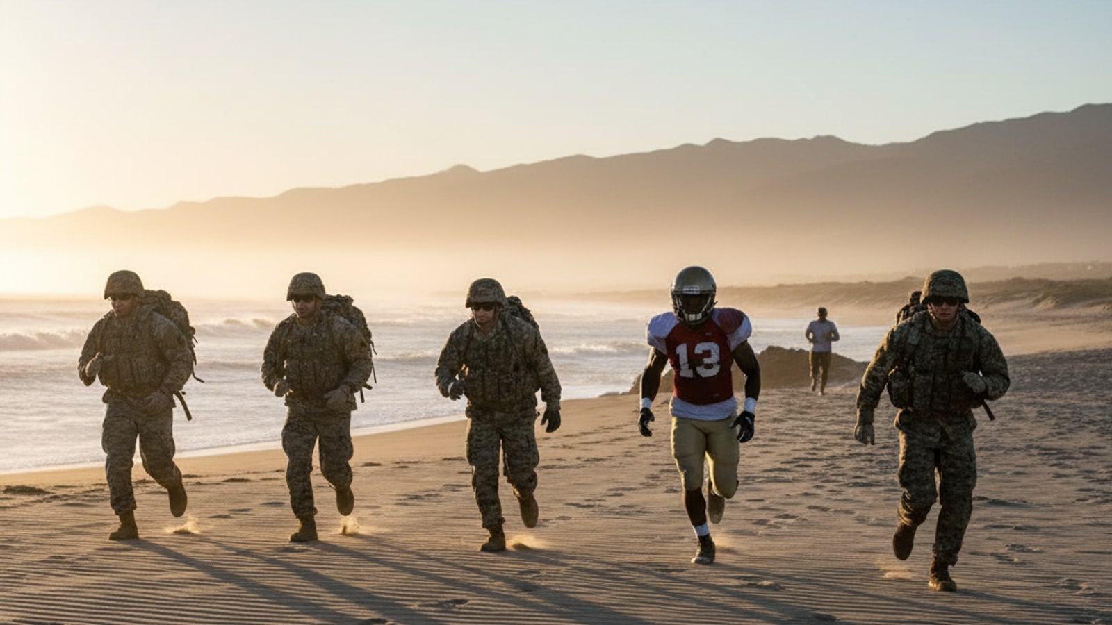 How fast do the military run a mile?