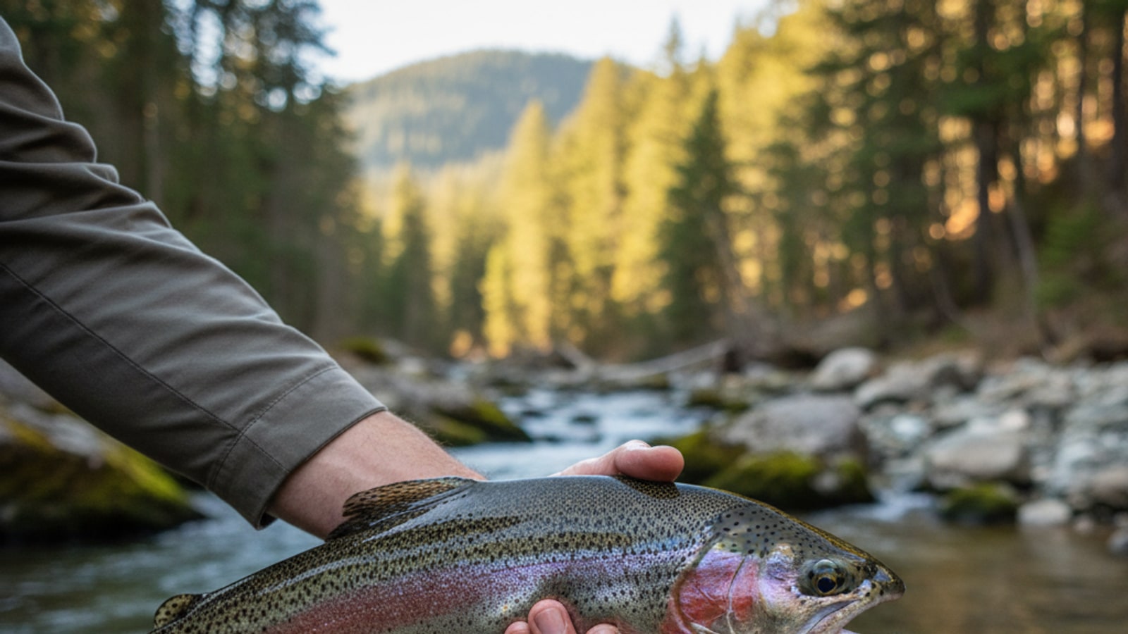 Can you hold a trout by its mouth?