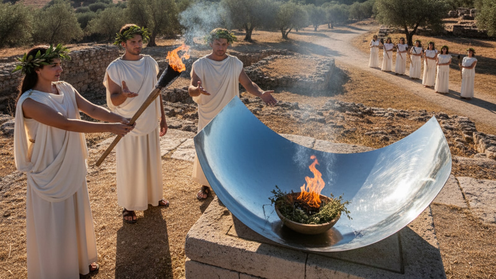 How does the Olympic flame work?