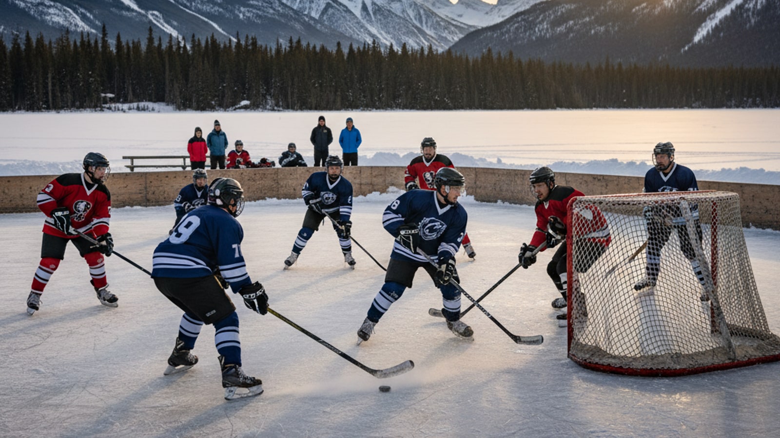 What are the basic rules of ice hockey?