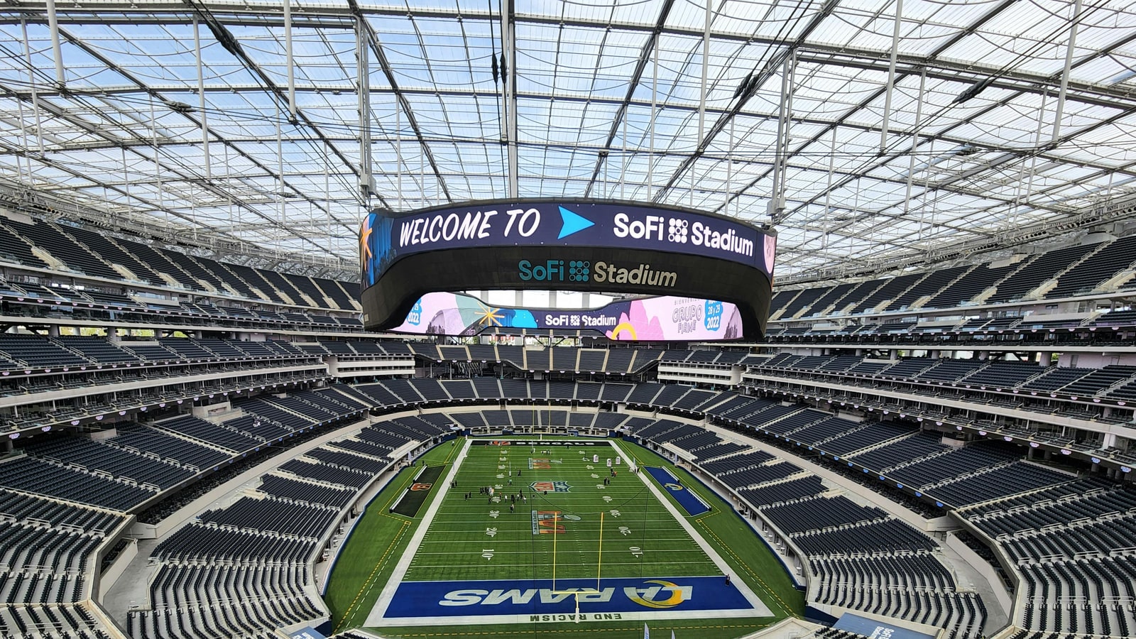 Why was the Super Bowl held in Los Angeles?