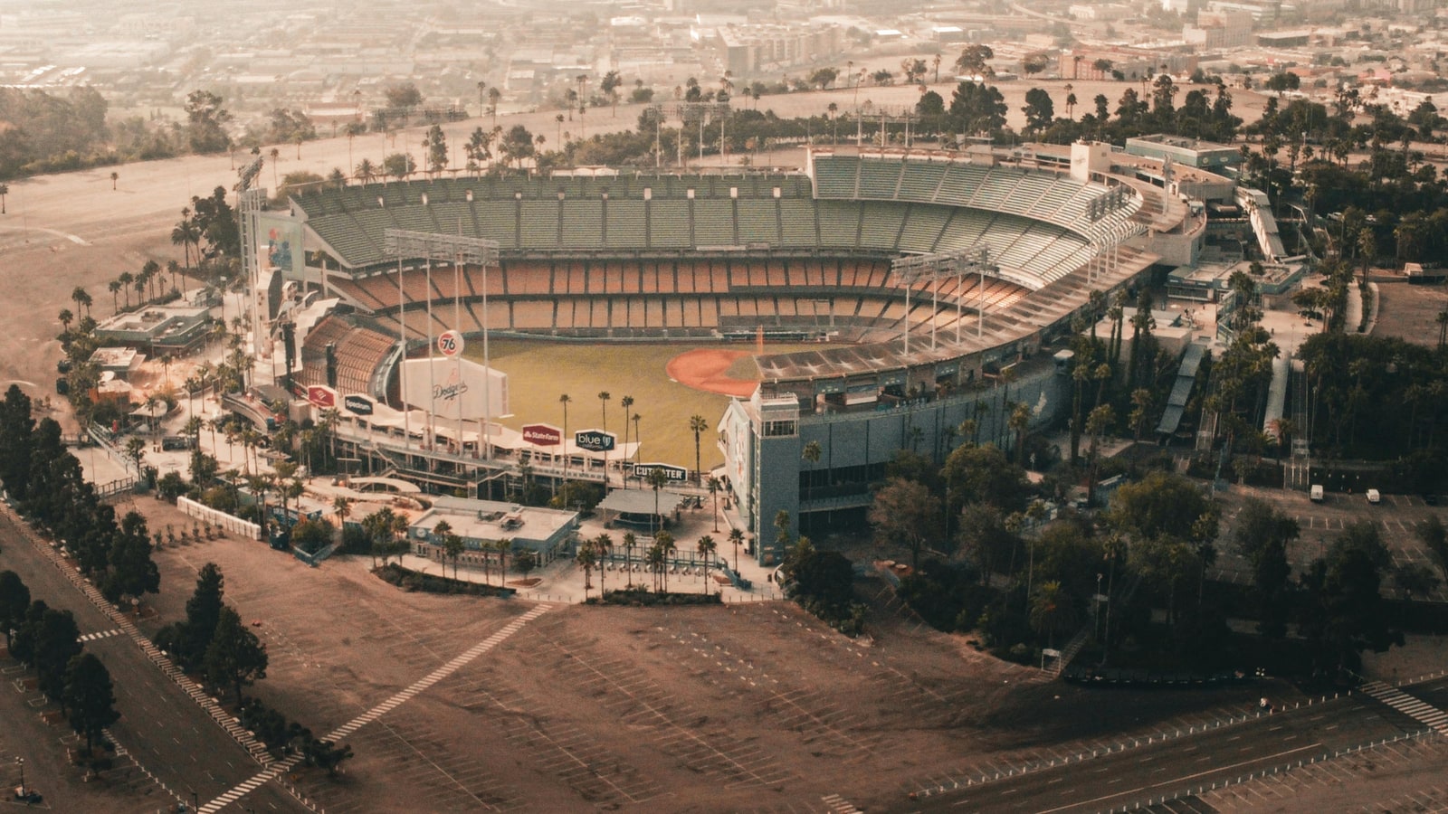 Where do the Dodgers play in Dodger Stadium?