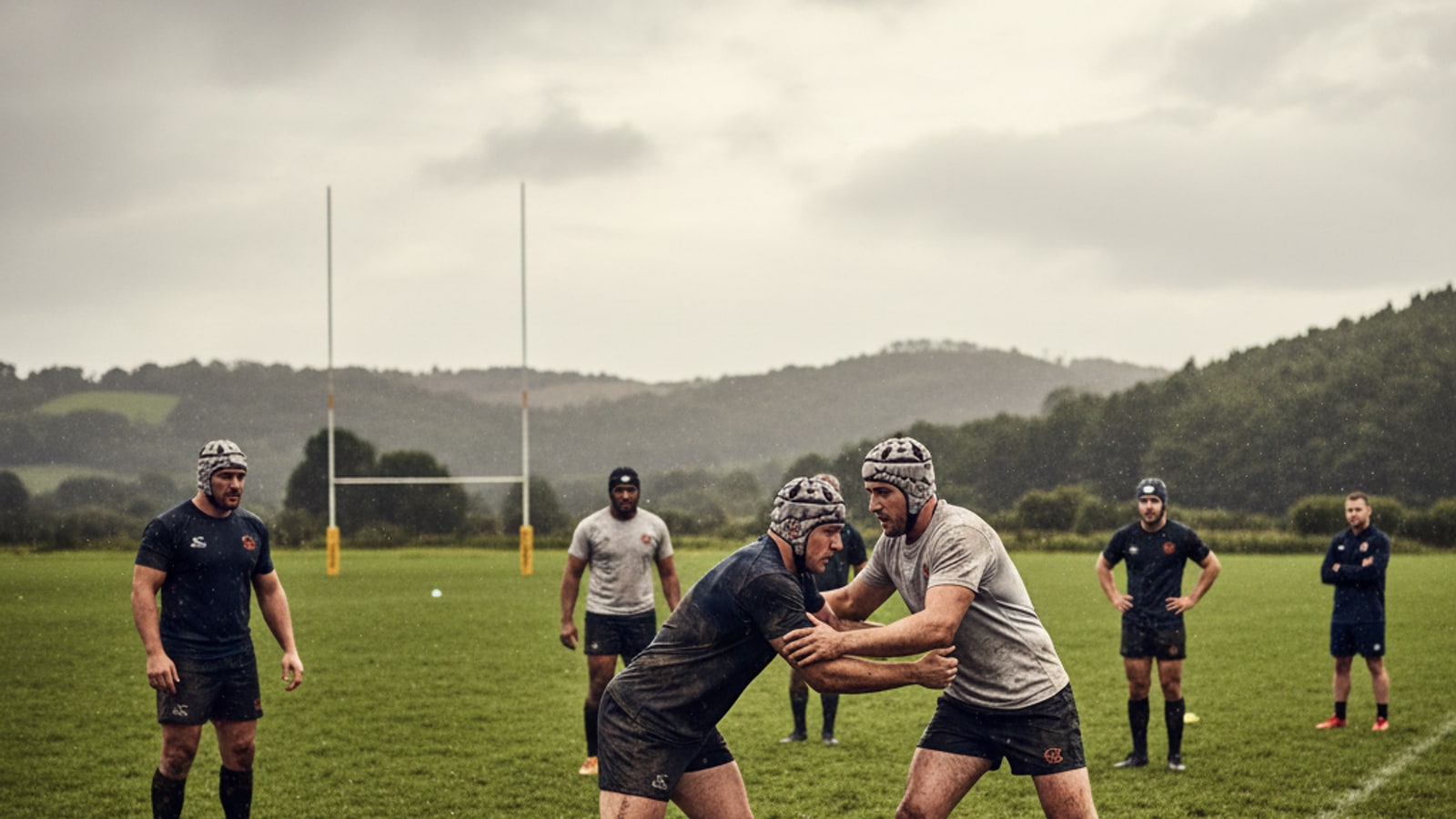 Do rugby players wear helmets?