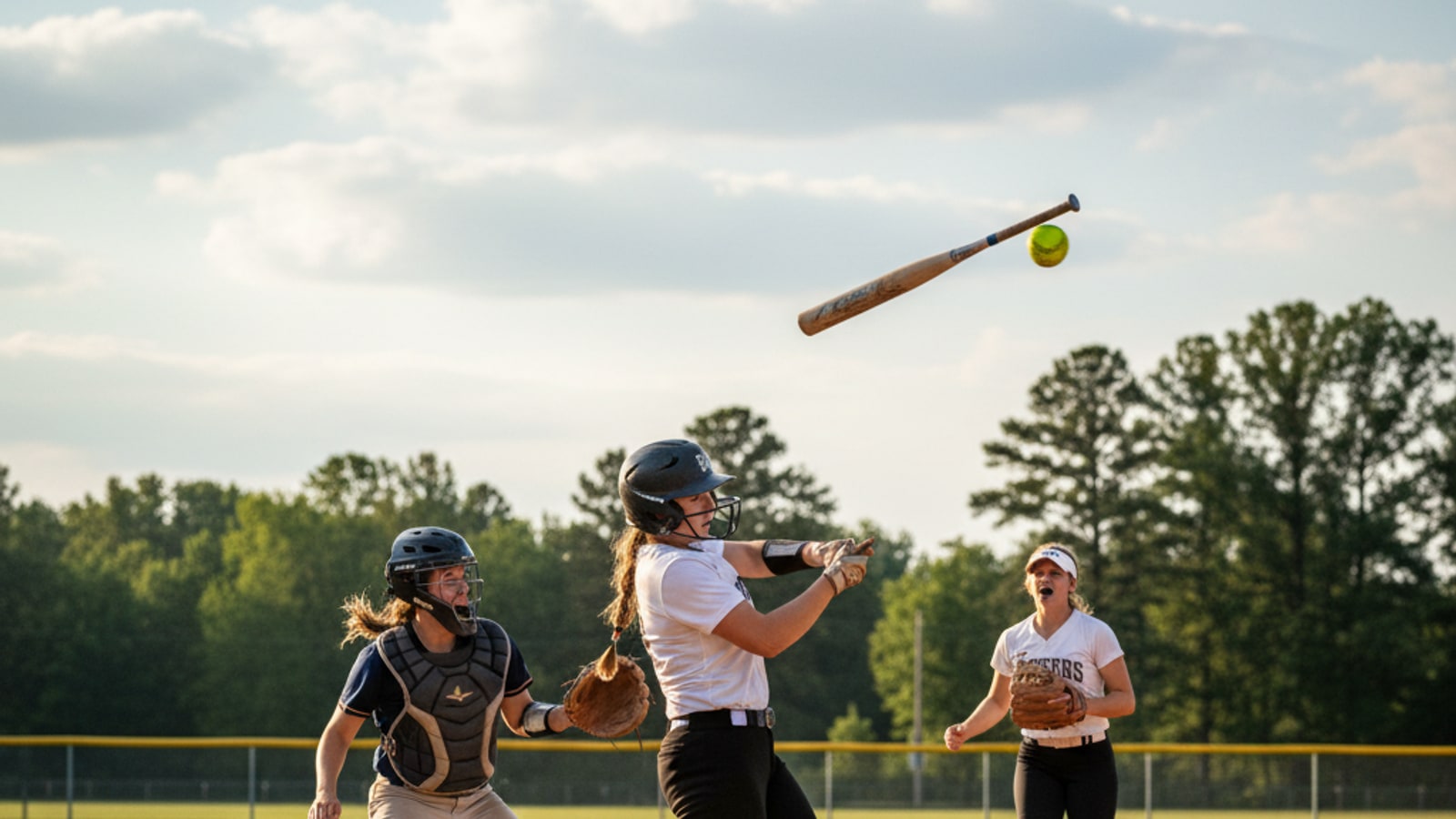 What happens when a batter throws the bat?