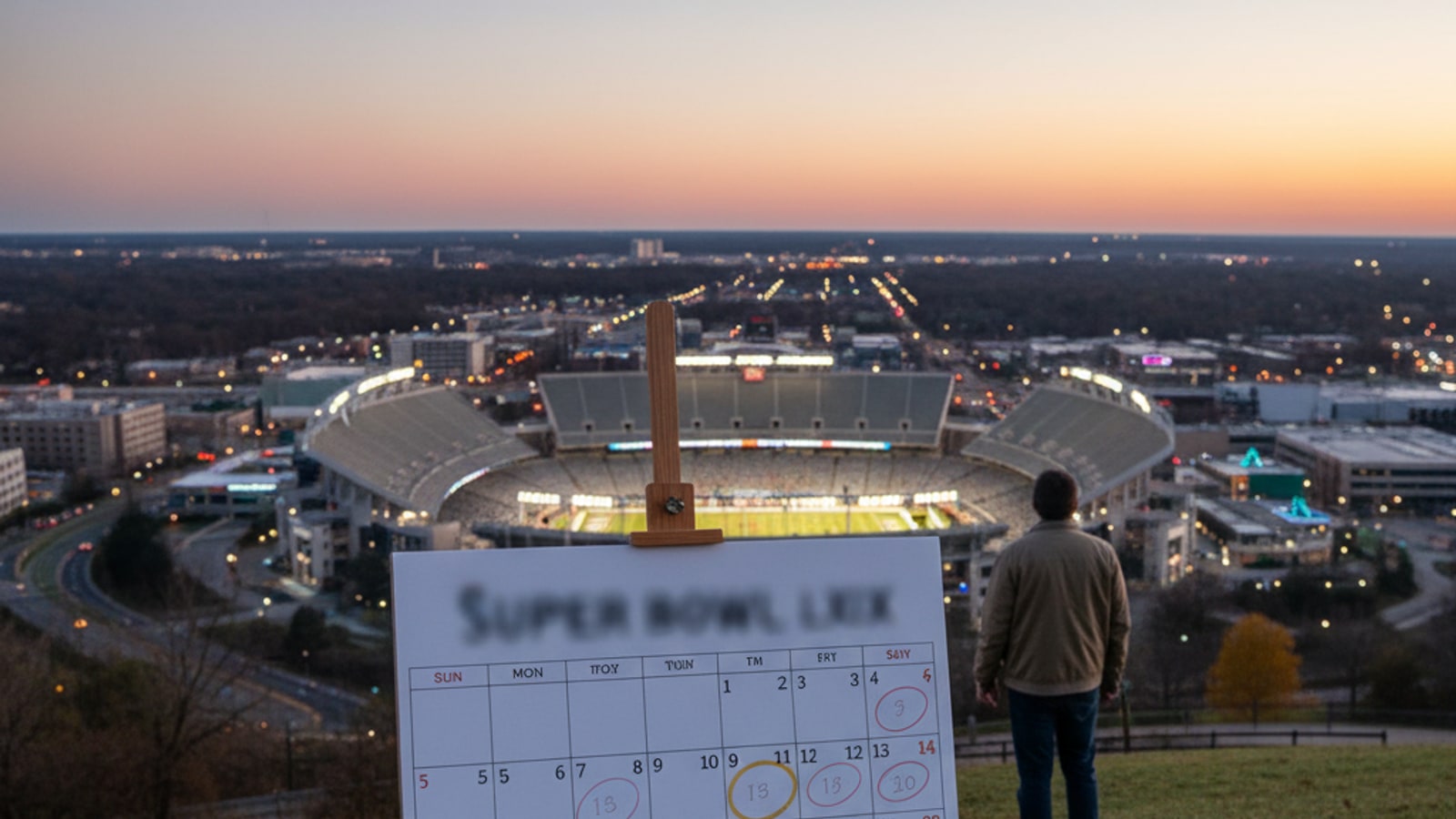 How is the date of the Super Bowl determined?