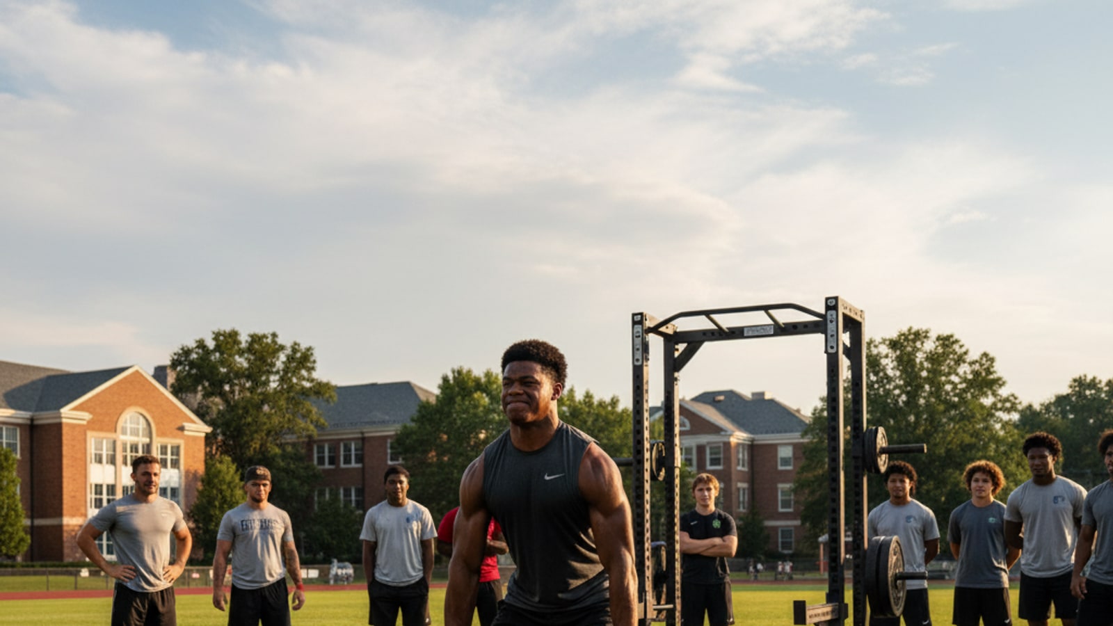 How much weight did Vernon Davis lift in college?