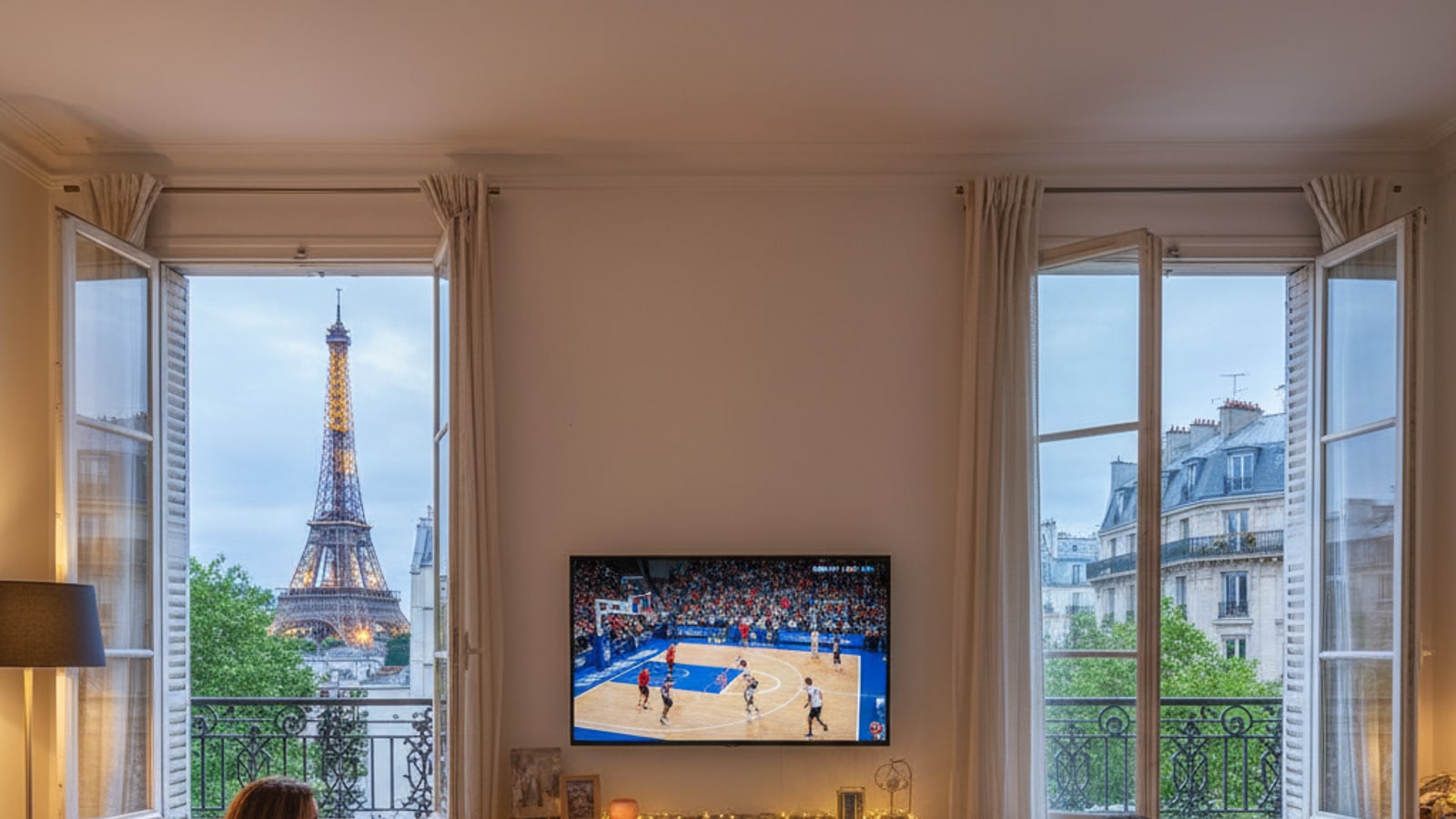 How can I watch the Paris basketball game?