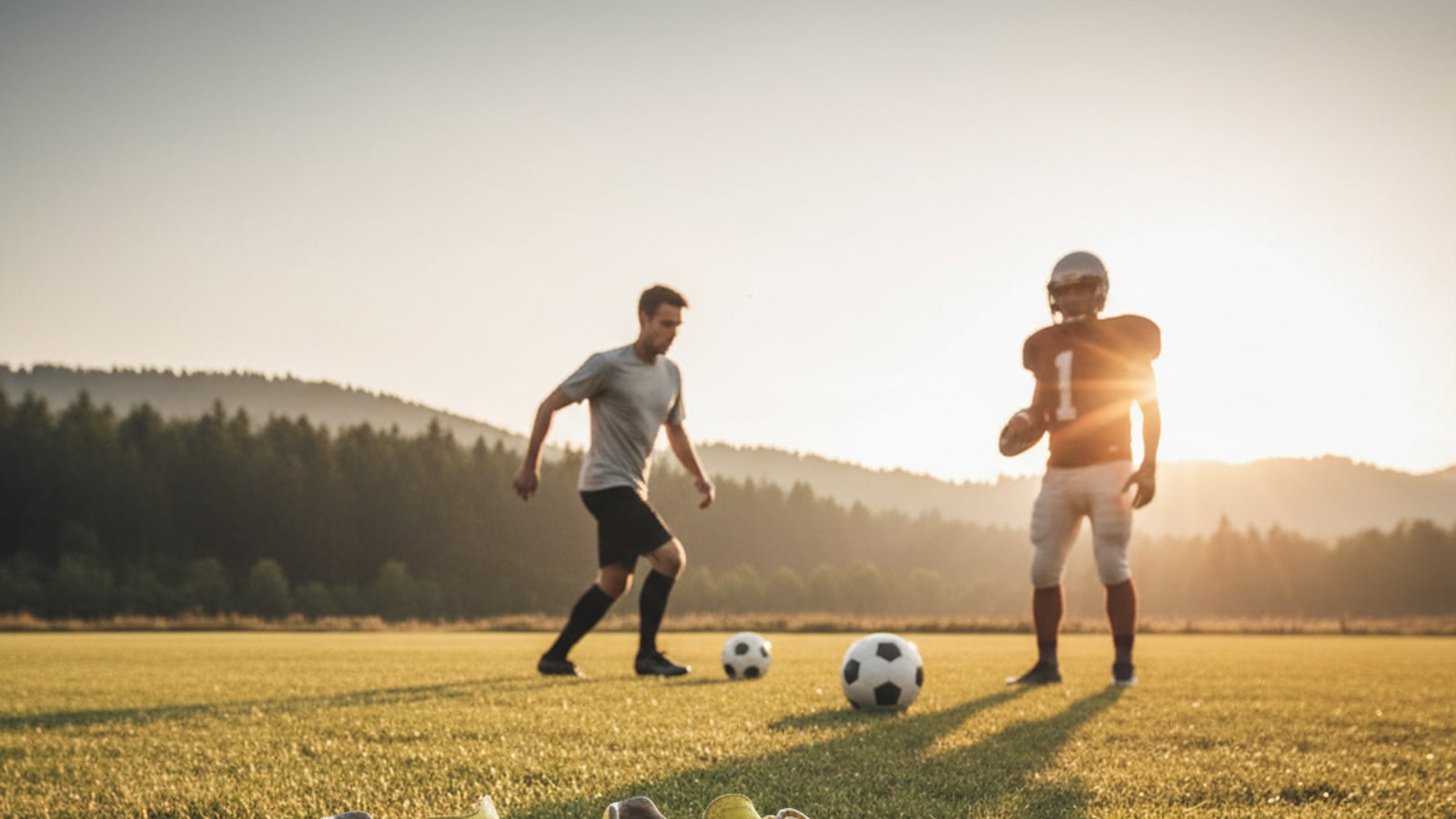 What makes a soccer player better than a football player?