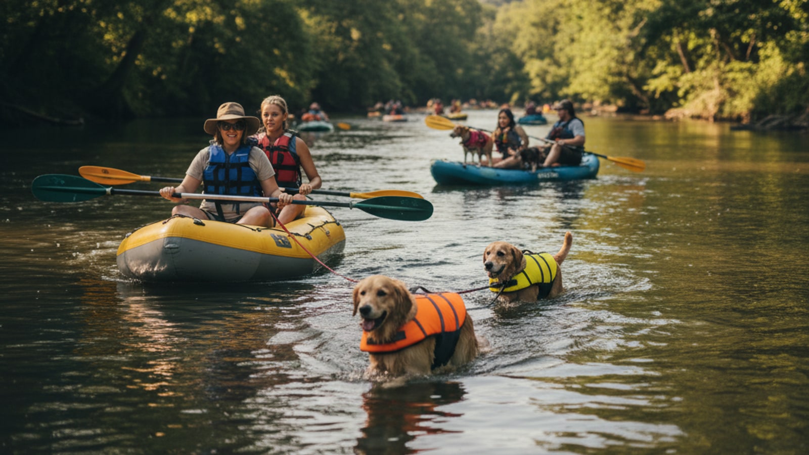 Do you need life jackets to shoot the hooch?