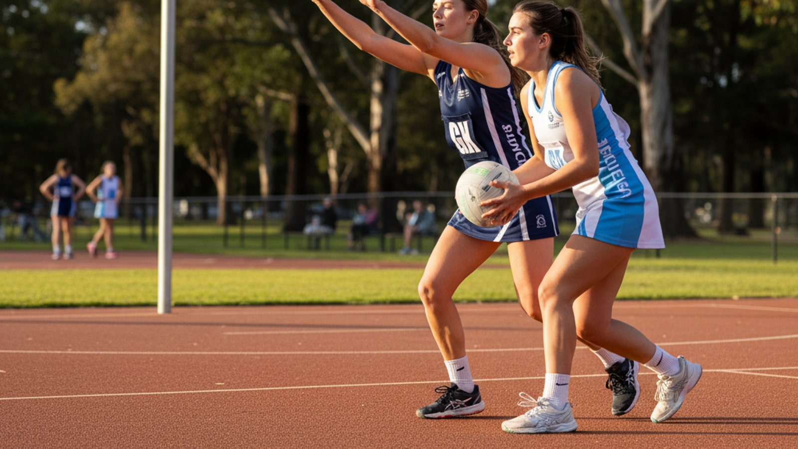 What is stage 2 defence in netball?