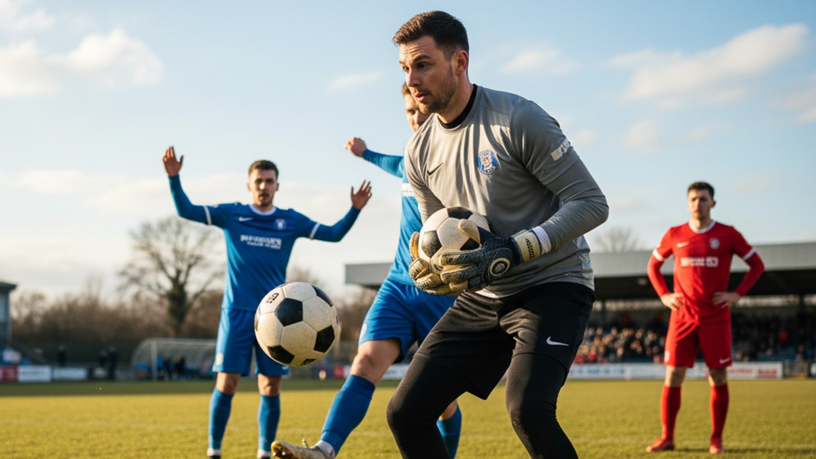 Can a goalkeeper pick the ball up twice?