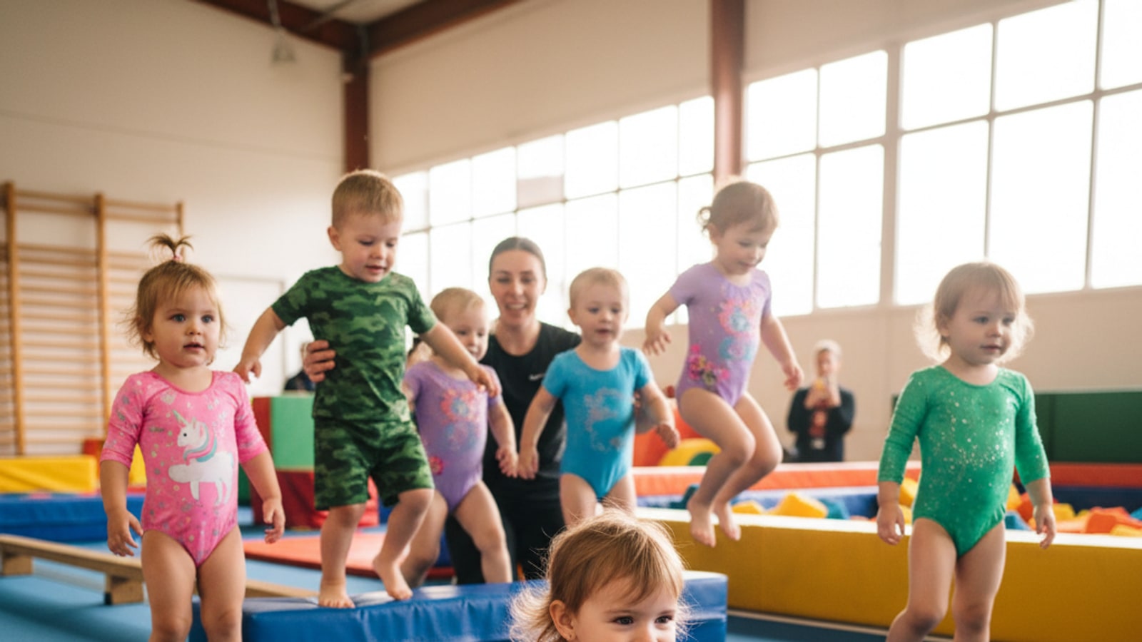 What do 2-year-olds wear to gymnastics?