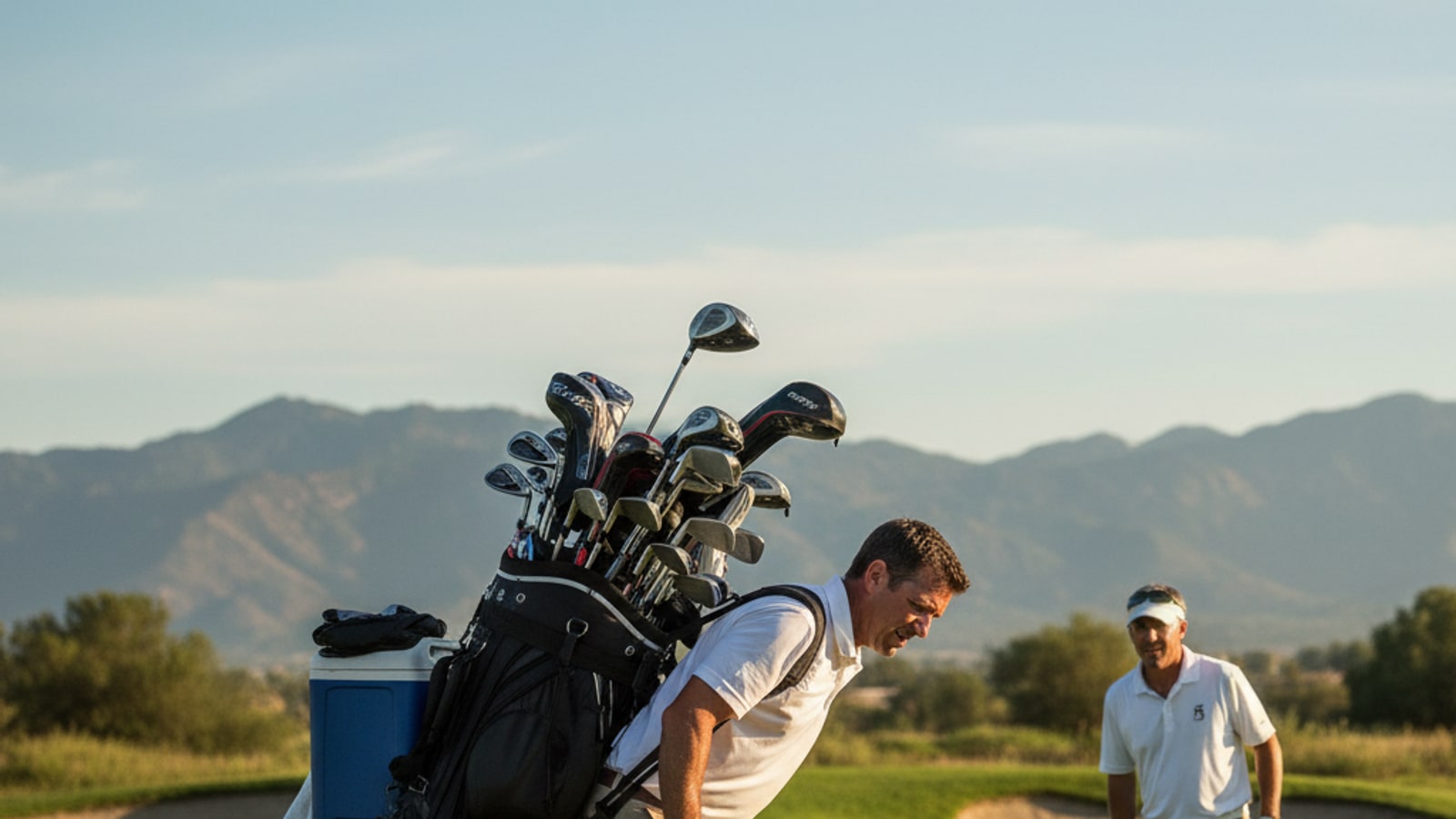 How much does a pro golfer's bag weigh?