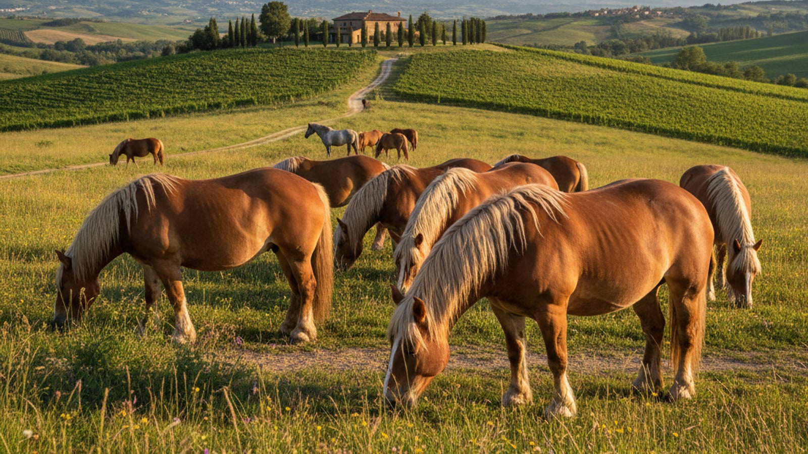 What kind of horses do they have in Italy?