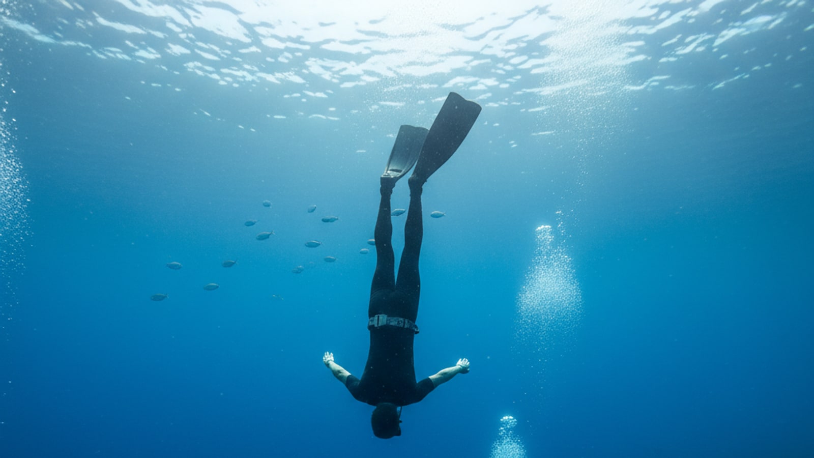 How deep can a human dive?