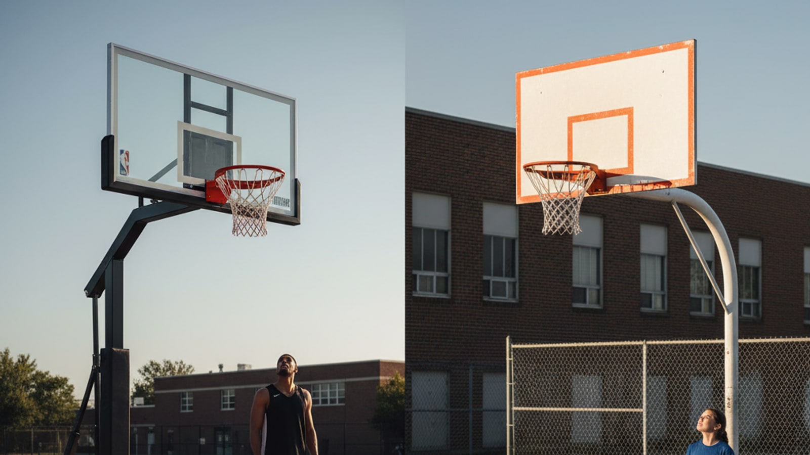 Are NBA hoops taller than high school?