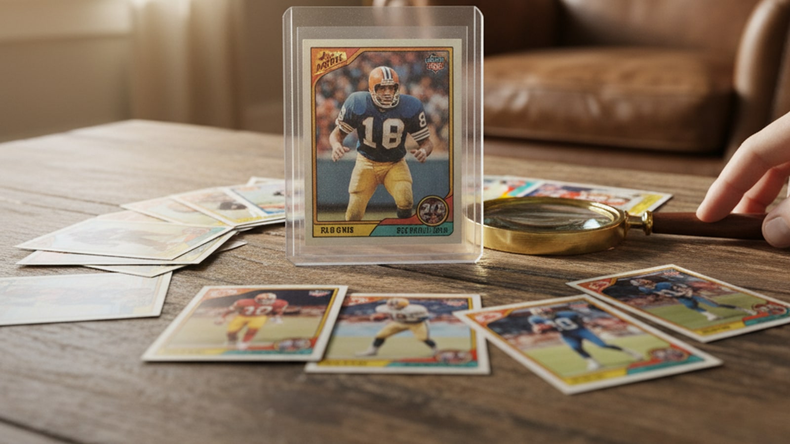 What was the most valuable football card of the 1980s?
