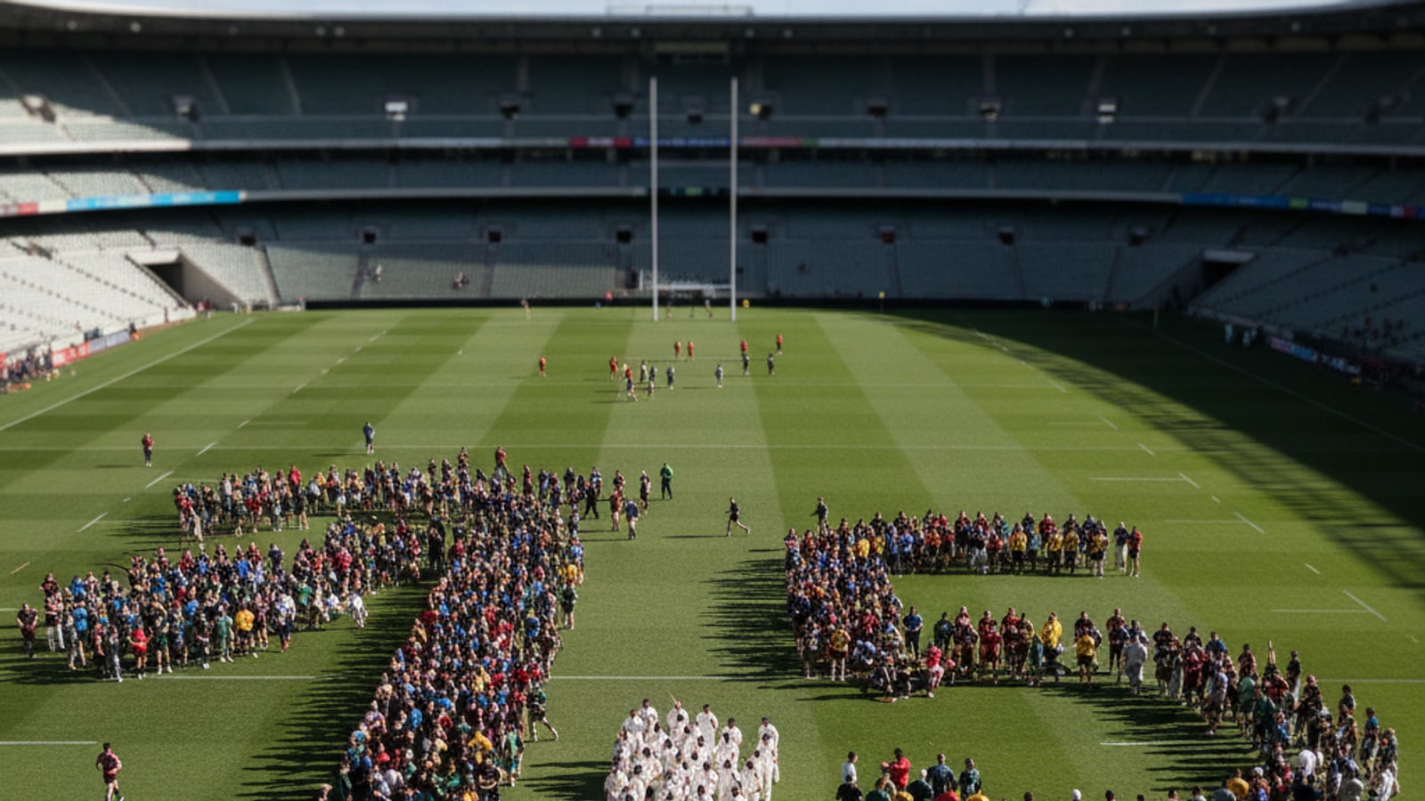 How many rugby union players have played 15 test matches?