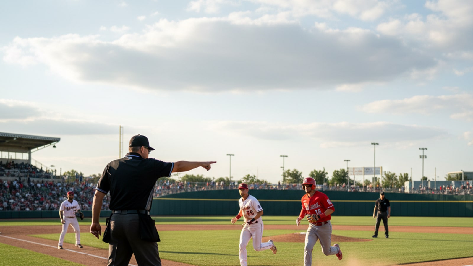 What bases is the field umpire responsible for?
