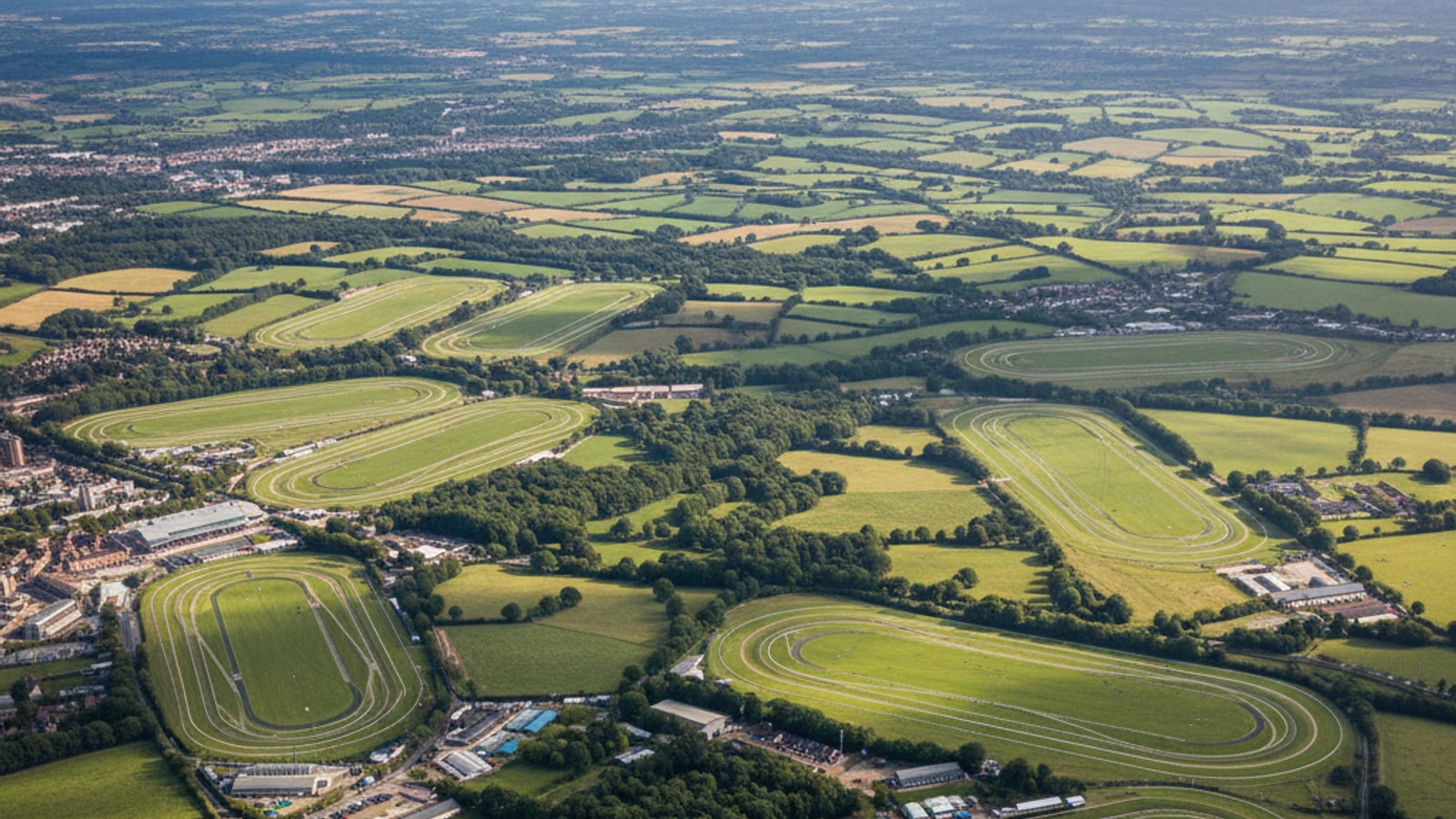 How many flat racecourses are there in the UK?