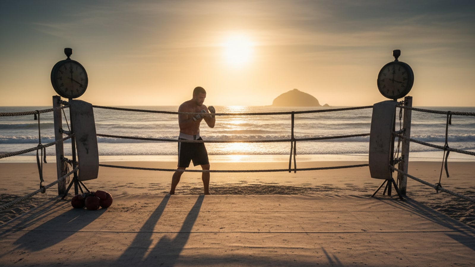 How long is a boxing round for men?