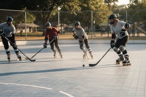 What Kind of Surface Does the Roller in Line Hockey Use?