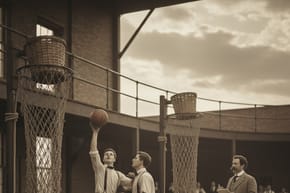 What Was the First Equipment Used as a Ring and Net in the Sport of Basketball?