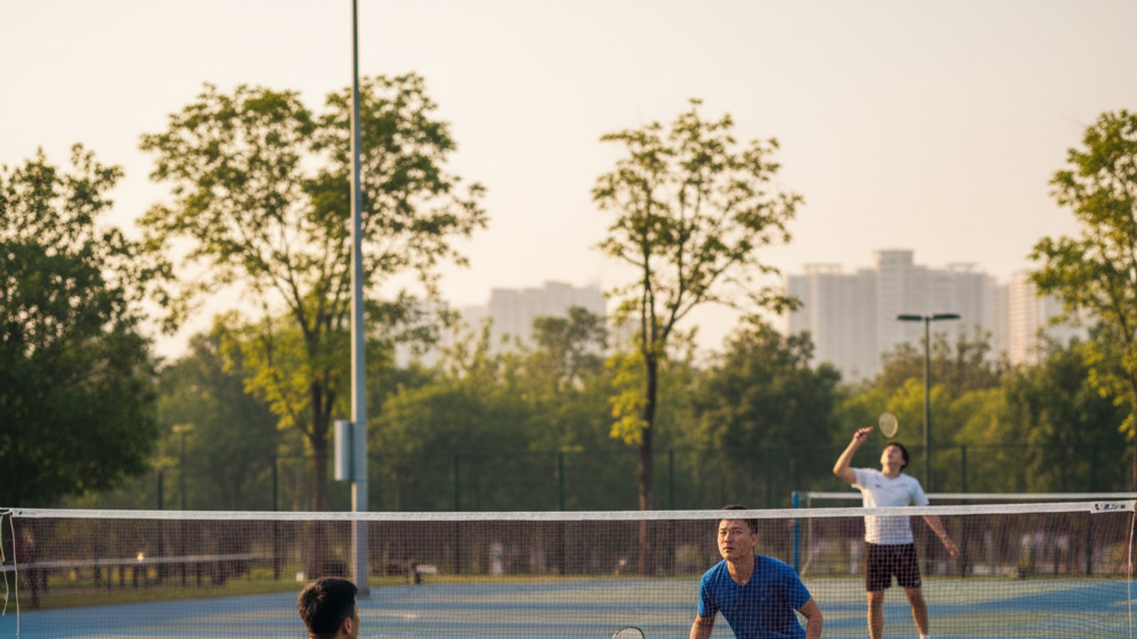 Can you fake a serve in badminton?