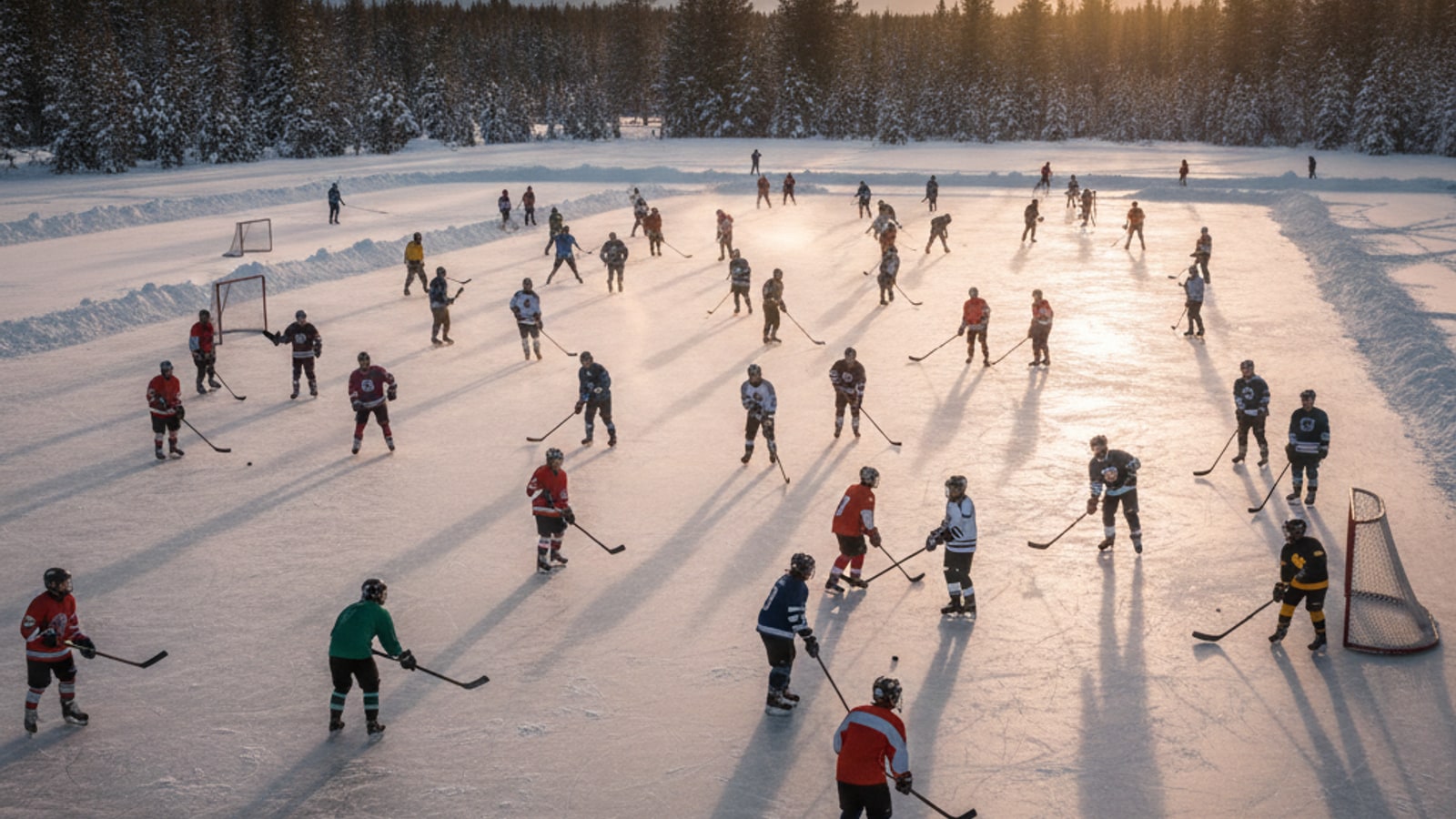 How many players did you play in hockey?
