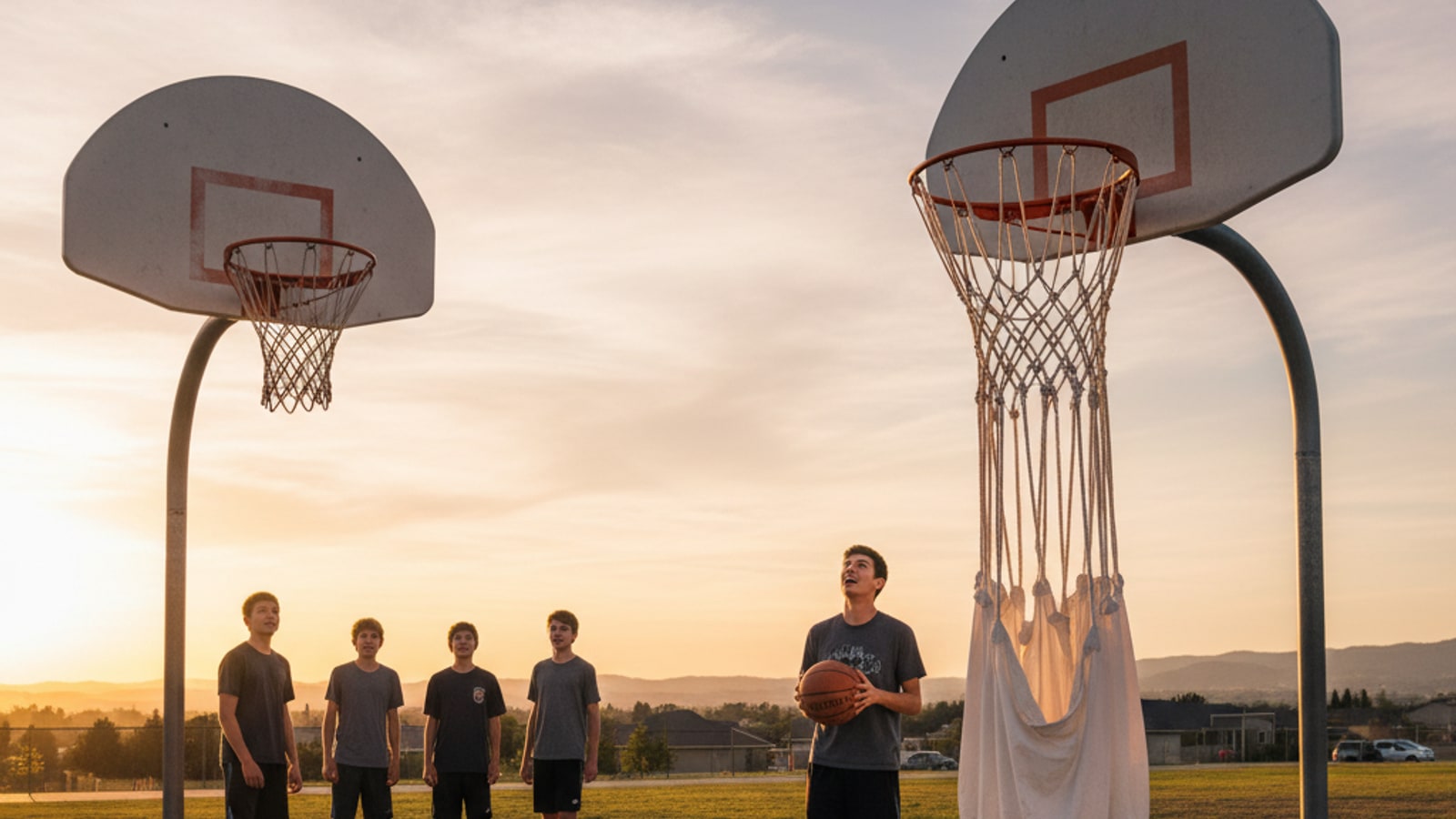 Is the NBA hoop bigger?