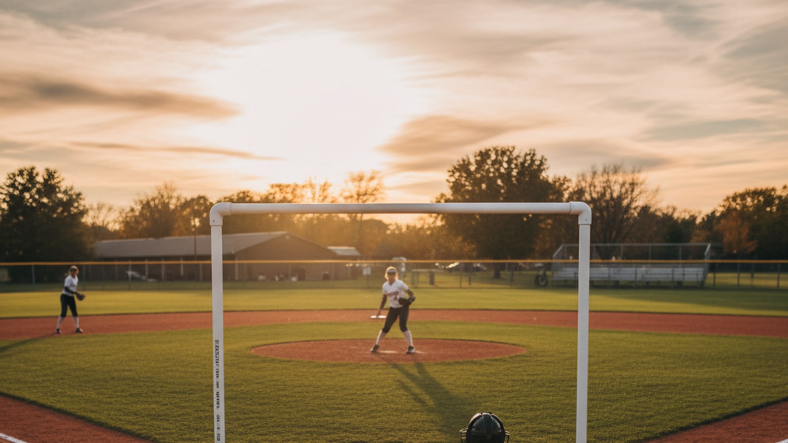 What are the dimensions of the strike zone in softball?