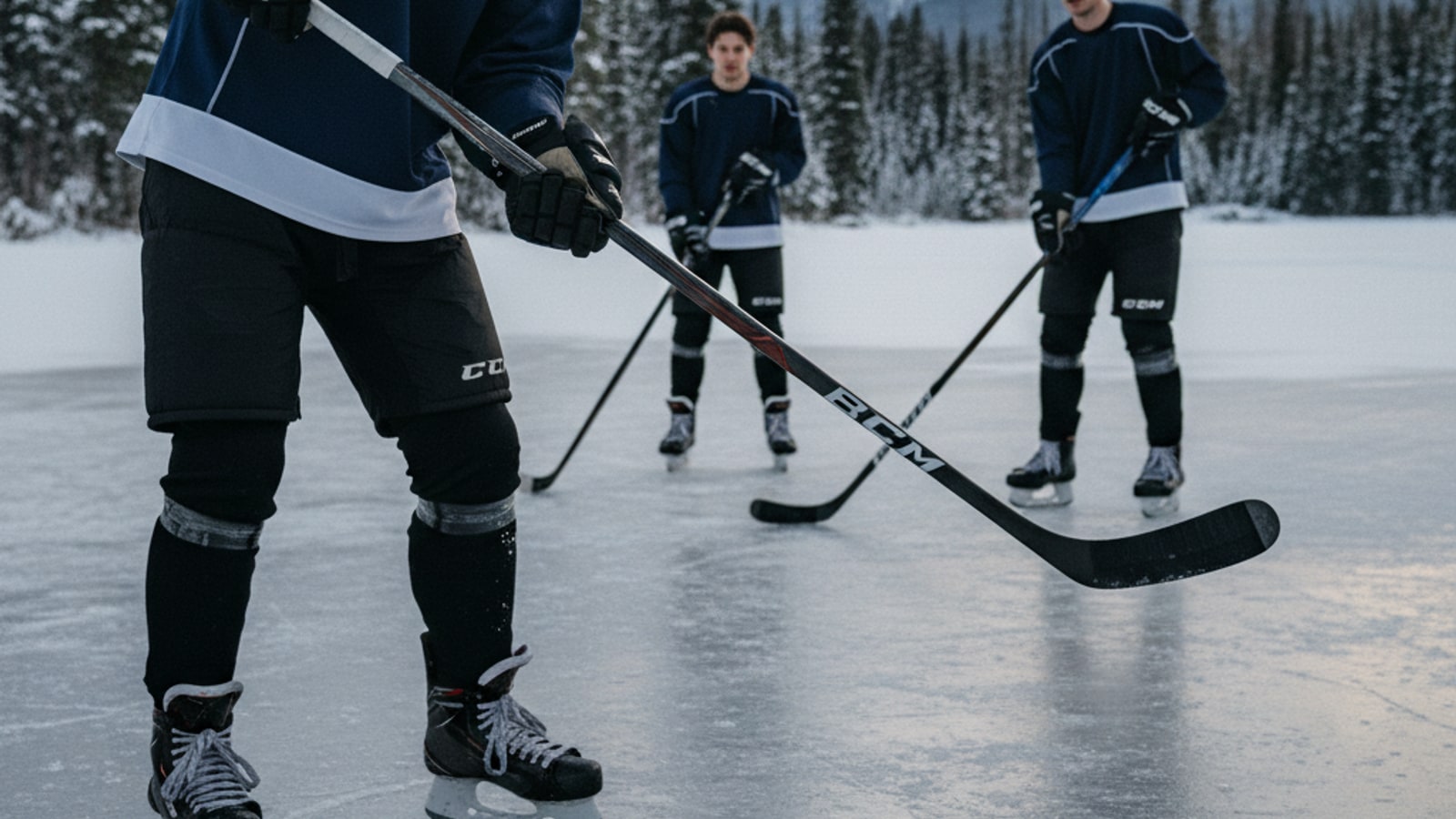 What makes a hockey stick feel more flexible?