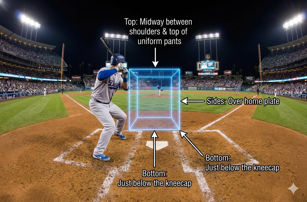 How does the strike zone box work?