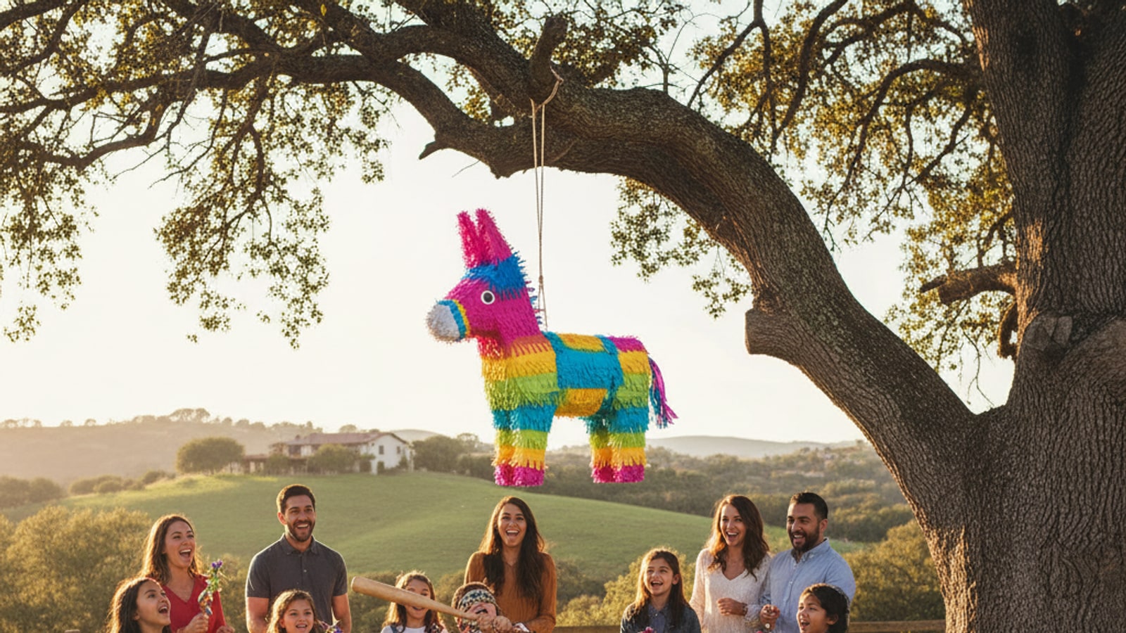 What do you use to beat a pinata?