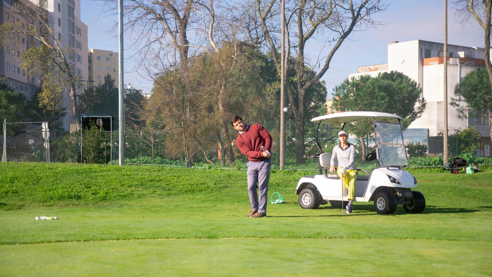 Where do they play football and golf in Myanmar?