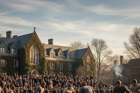 What College Teams Played in the First Thanksgiving Football Game?