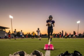 What Kind of Shoes Does a Football Player Wear?